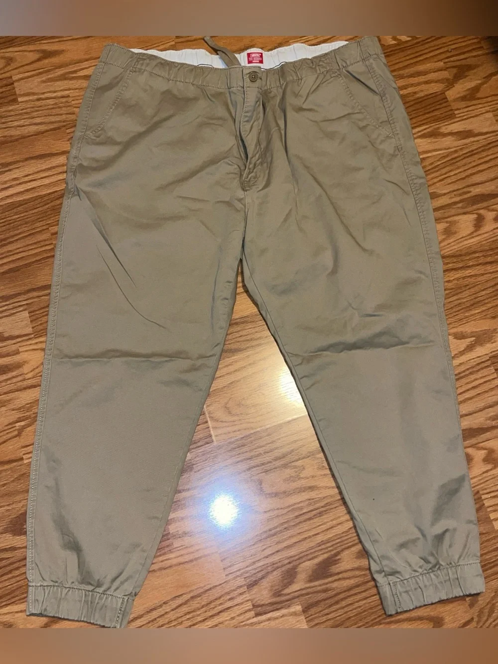 LEVI'S XX Chino Men's Big & Tall Beige Stretch Tapered Joggers-Size 3XL